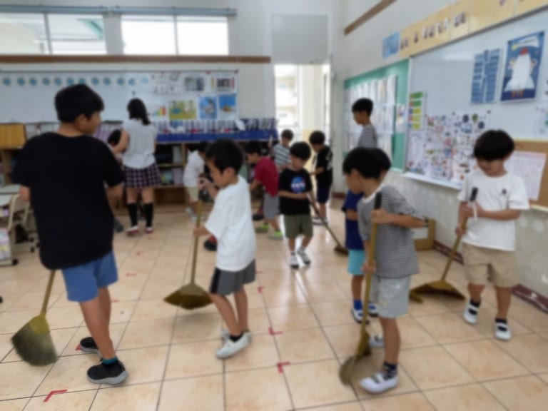 ５月から掃除と６時間授業が始まりました！